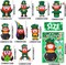36 Sheet St. Patrick‘s Day Stickers for Kids Make a Face Stickers Lucky Shamrock Irish Stickers
